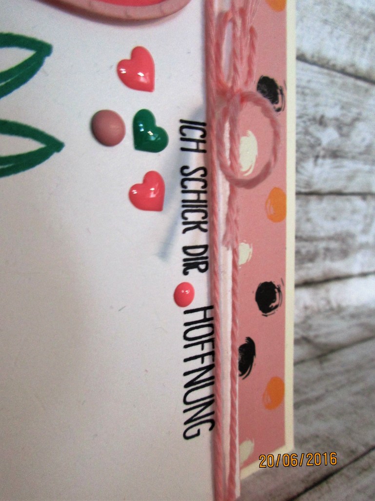 Spruch "Ich schick Dir Hoffnung"