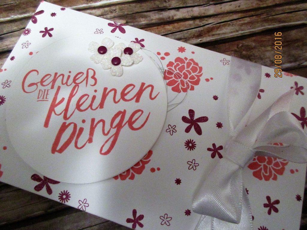 Genieß die kleinen Dinge des Lebens