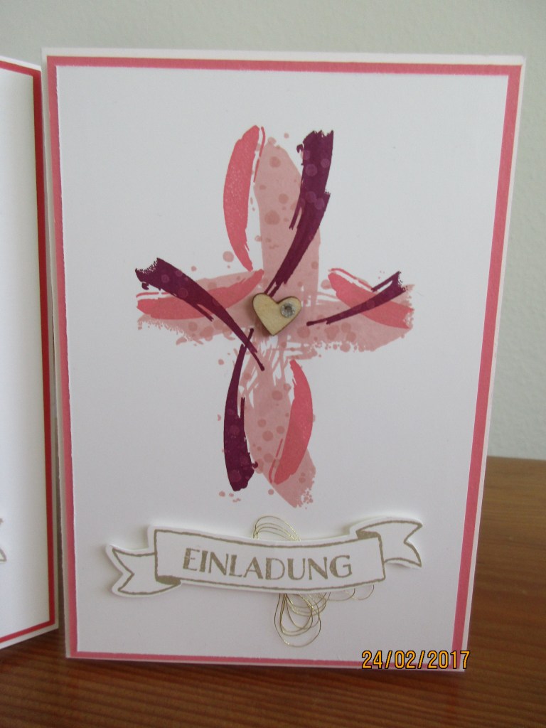 Einladung zur Kommunion - Motiv Kreuz 